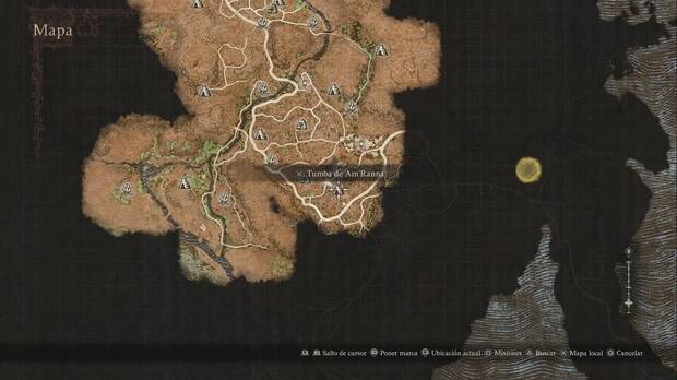 Dragon's Dogma 2 - Mazmorras: ubicación de la Tumba de Am'Ranna