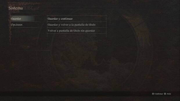 Dragon's Dogma 2 - Cómo tener más de un archivo de guardado: menú de guardado de partida