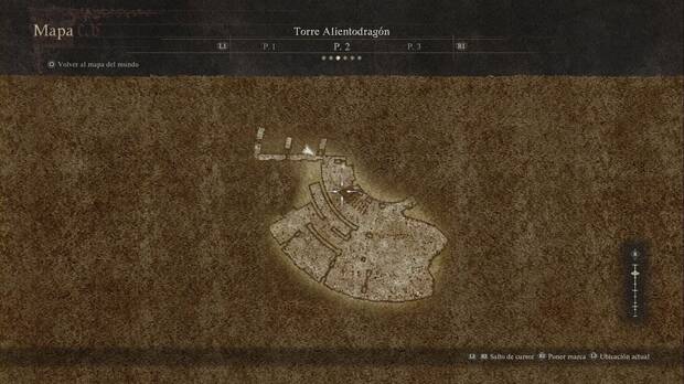 Dragon's Dogma 2 - Mazmorras: Torre Alientodragón, mapa del P2