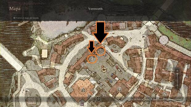 Dragon's Dogma 2 - Cómo mejorar armas y armaduras: iconos de armería y herrería de Vernworth