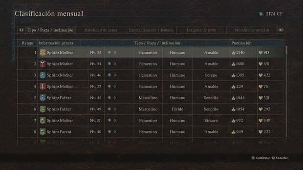 Dragon's Dogma 2 - Adivina, adivinanza: Enigma de la sabiduría, padres de la esfinge en el menú