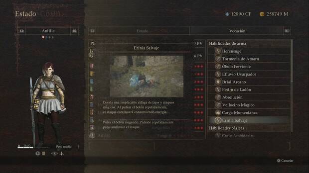 Dragon's Dogma 2 - Habilidades maestras: Erinia Salvaje