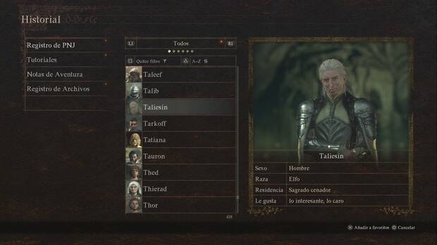 Dragon's Dogma 2 - Habilidades maestras: Ficha de Tailesin