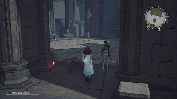 Final Fantasy VII Rebirth - Armas de Red XIII: Ubicación del cofre con Brisingamen en el Templo de los Ancianos