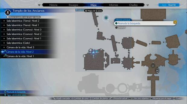 Final Fantasy VII Rebirth - Capítulo 13: zona con enemigos y el cofre del amuleto de los Cetra