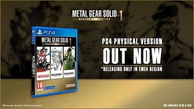Metal Gear Solid: Master Collection Vol. 1 ya disponible en formato fsico PS4 marzo 2024