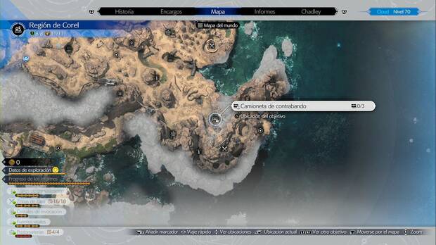Final Fantasy VII Rebirth - Cofres ocultos en Corel: ubicación de la Camioneta de contrabando