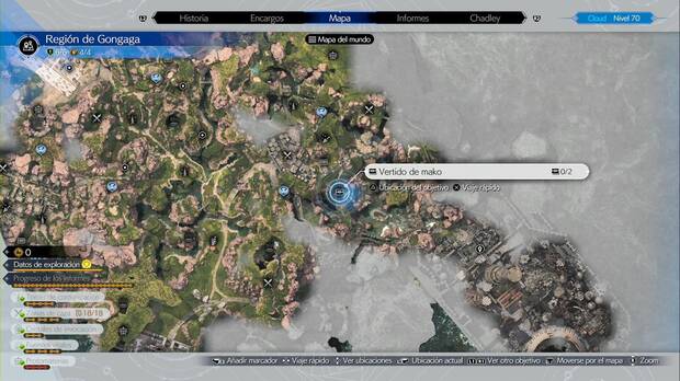 Final Fantasy VII Rebirth - Cofres ocultos en Gongaga: ubicación del vertido de mako