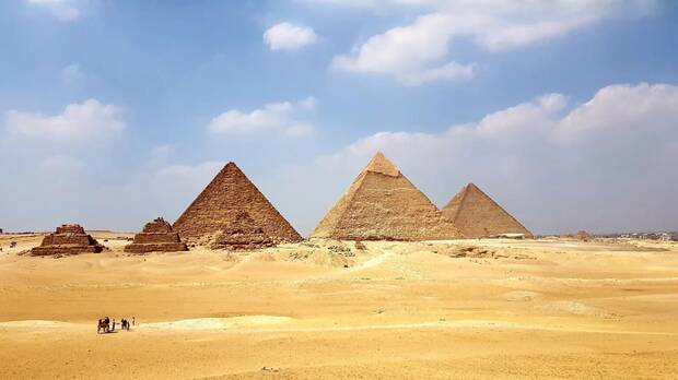 Fotografía de las pirámides de Giza (20minutos)