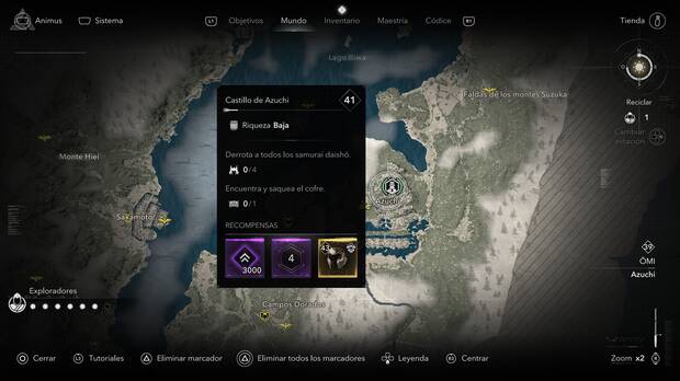 Assassin's Creed Shadows - Localización de Castillo de Azuchi
