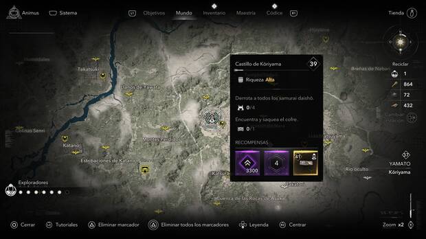 Assassin's Creed Shadows - Localización de Castillo de Koriyama