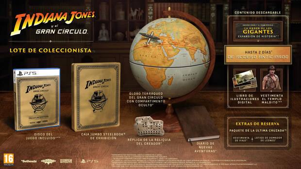 Lote coleccionista de Indiana Jones y el Gran Círculo.