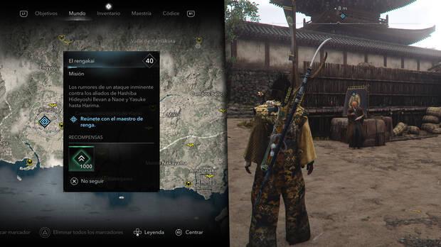 Assassin's Creed Shadows - Misiones El Noble - Localización del maestro de renga en El rengakai