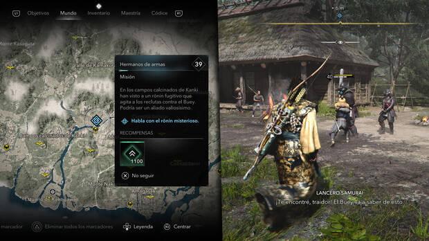 Assassin's Creed Shadows - Misiones El Buey - Localización del ronin misterioso