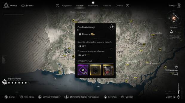 Assassin's Creed Shadows - Localización de Castillo de Himeji