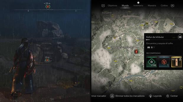 Assassin's Creed Shadows - Localización de Kofun de Ishibutai