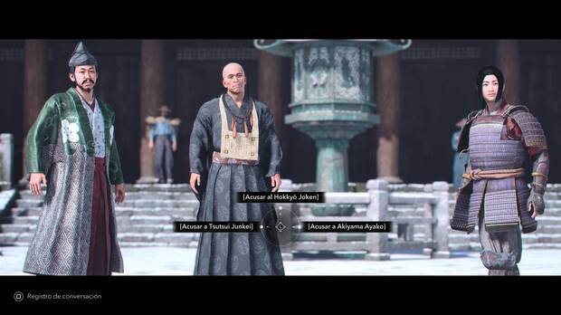 Assassin's Creed Shadows - Misiones El Sabio - A quién deberías acusar en Cae la oscuridad