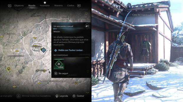 Assassin's Creed Shadows - Misiones El Sabio - Localización de Tsutsui Junkei en la casa del maestro del té