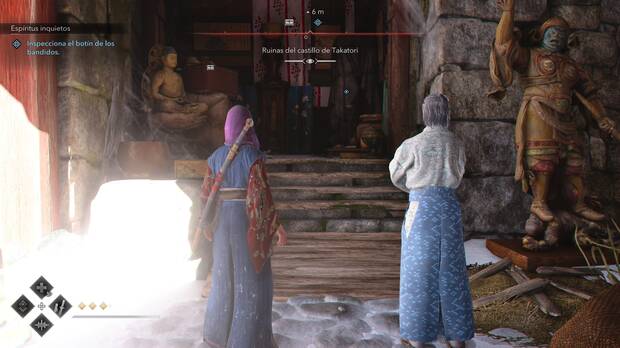 Assassin's Creed Shadows - Misiones El Sabio - Inspeccionar el botín de los bandidos en Espíritus inquietos