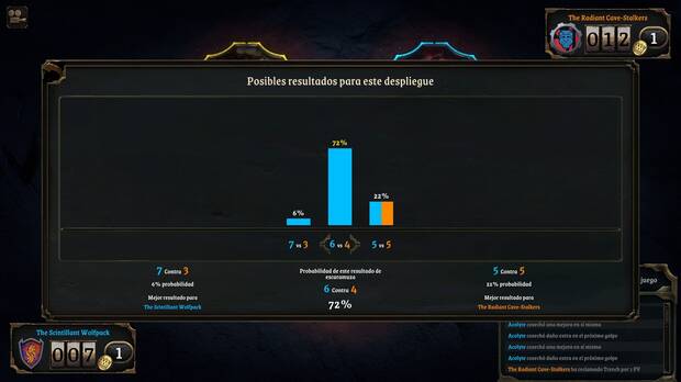 Al final de cada ronda podemos ver una serie de estadísticas detalladas para comprobar cómo lo hemos hecho.
