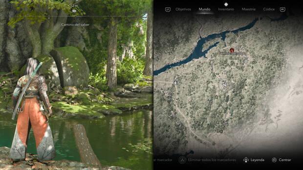 Assassin's Creed Shadows - Localización del cofre de la ruta oculta Camino del saber