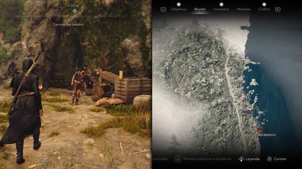 Assassin's Creed Shadows - Localización del cofre de la ruta oculta Camino del destino