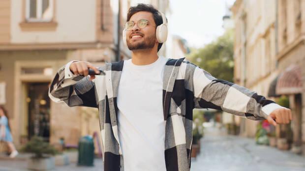 Auriculares en la calle