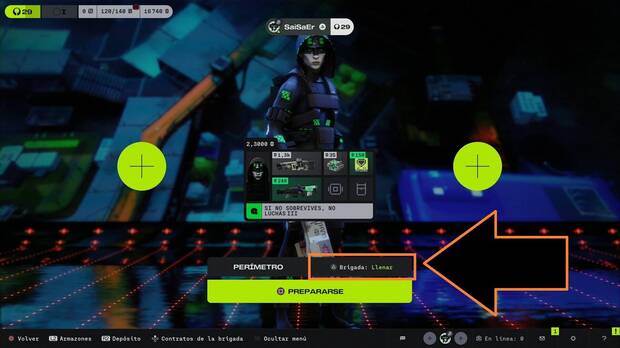 Marathon - Jugar en Solitario, men� de Carrera de Marathon con la opci�n de Brigada: Llenar activada por defecto