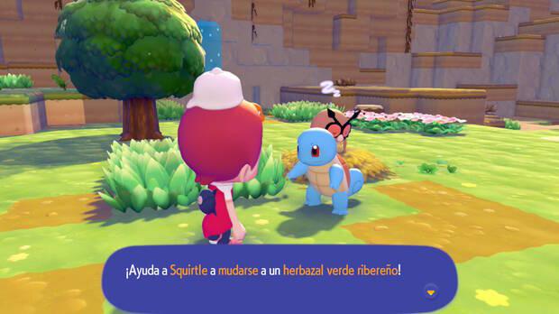 Pok�mon Pokopia - Crear el h�bitat Herbazal verde ribere�o en la misi�n Un bostezo y tromba cae