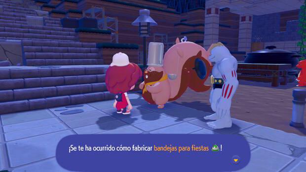 Pok�mon Pokopia - Misi�n Hora de la fiesta: Fabricar bandejas para fiestas y preparar platos de comida
