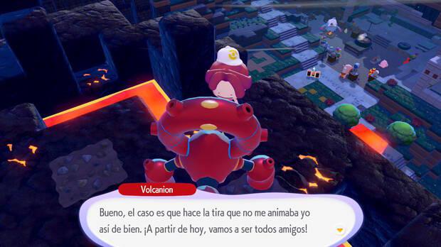 Pok�mon Pokopia - Encontrar por primera vez a Volcanion en la misi�n Hora de la fiesta