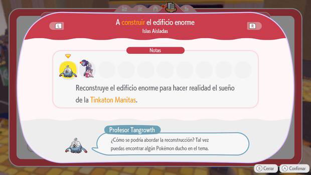 Pok�mon Pokopia - Misi�n A construir el edificio enorme: C�mo reconstruir el rascacielos isle�o