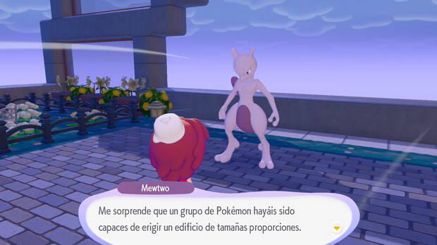 Pok�mon Pokopia - Misi�n A construir el edificio enorme: Encontrar a Mewtwo en la azotea al finalizar la obra
