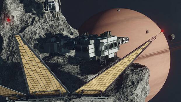 Podremos comprar una mansión en un asteroide que tiene decenas de habitaciones y hasta un patio interior.