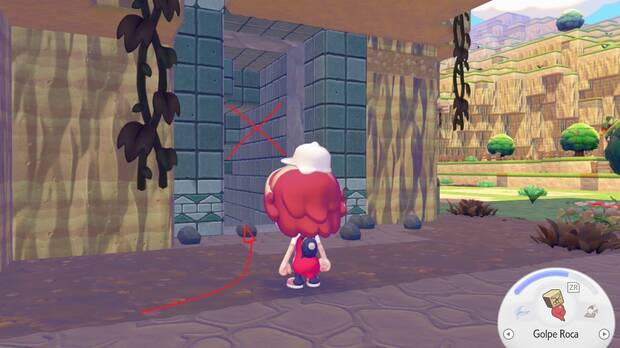 Pok�mon Pokopia - Ubicaci�n de la entrada a la cueva secreta del mural de piezas misteriosas