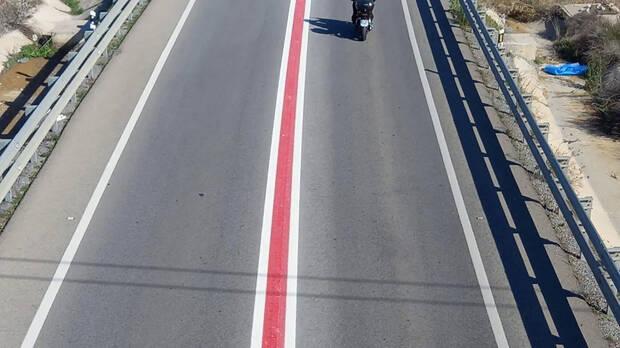 Carreteras y l�neas rojas