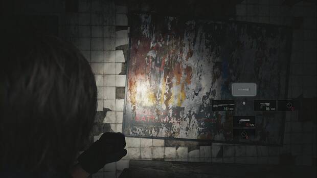 Resident Evil Requiem - Easter eggs, cartel de Wolf of the battlefield en el and�n del metro en Resident Evil Requiem