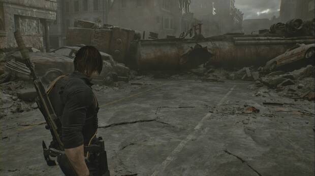 Resident Evil Requiem - Easter eggs, cami�n cisterna en medio de la misma calle donde Leon y Claire llegan a Raccoon City en Resident Evil 2