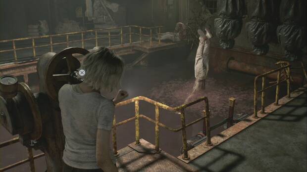 Resident Evil Requiem - El rompecabezas final, Grace espera junto a la zona de procesamiento de cadáveres