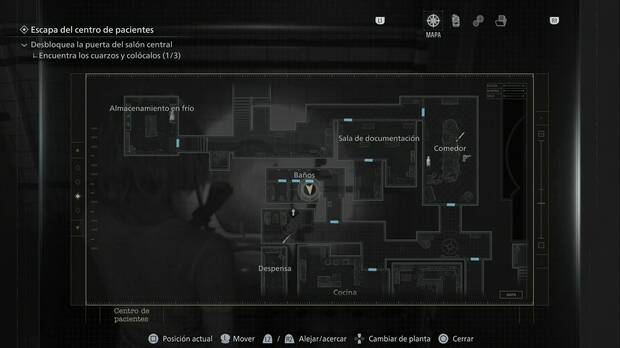 Resident Evil Requiem - El rompecabezas final, ubicación de los baños