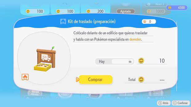 Pok�mon Pokopia - Comprar el kit de traslado (preparaci�n) para mover una casa de lugar