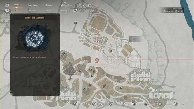 Crimson Desert - Nexos del Abismo, ubicaci�n del punto de viaje r�pido de Centro de la ciudad de Hernand