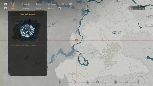 Crimson Desert - Nexos del Abismo, ubicaci�n del punto de viaje r�pido Colina de Vientoneblina