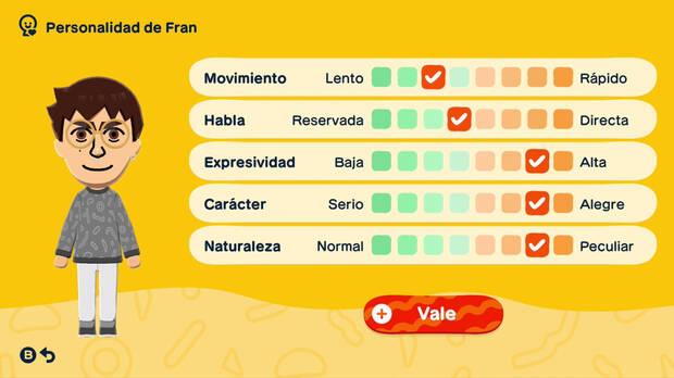 Es sorprendente cuán profunda es la personalidad de los Mii partiendo de variables tan aparantemente sencillas.