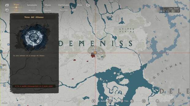 Crimson Desert - Nexos del Abismo, ubicaci�n del punto de viaje r�pido Castillo de Demeniss