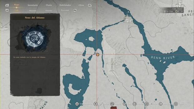 Crimson Desert - Nexos del Abismo, ubicaci�n del punto de viaje r�pido Cuenca central del r�o Denn