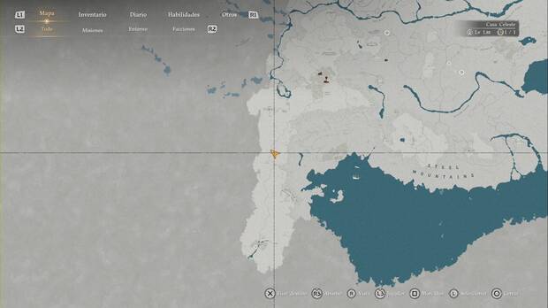 Crimson Desert - Nexos del Abismo, ubicaci�n del punto de viaje r�pido Monta�a de las Almas Heladas