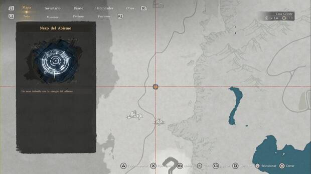 Crimson Desert - Nexos del Abismo, ubicaci�n del punto de viaje r�pido Monta�a de las Almas Heladas