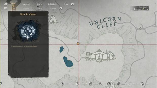 Crimson Desert - Nexos del Abismo, ubicaci�n del punto de viaje r�pido Tierras altas de Hernand