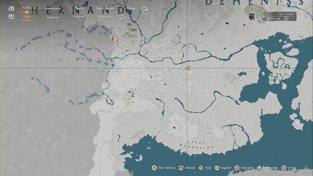 Crimson Desert - Nexos del Abismo, ubicaci�n del punto de viaje r�pido Tierras altas de Campoverde